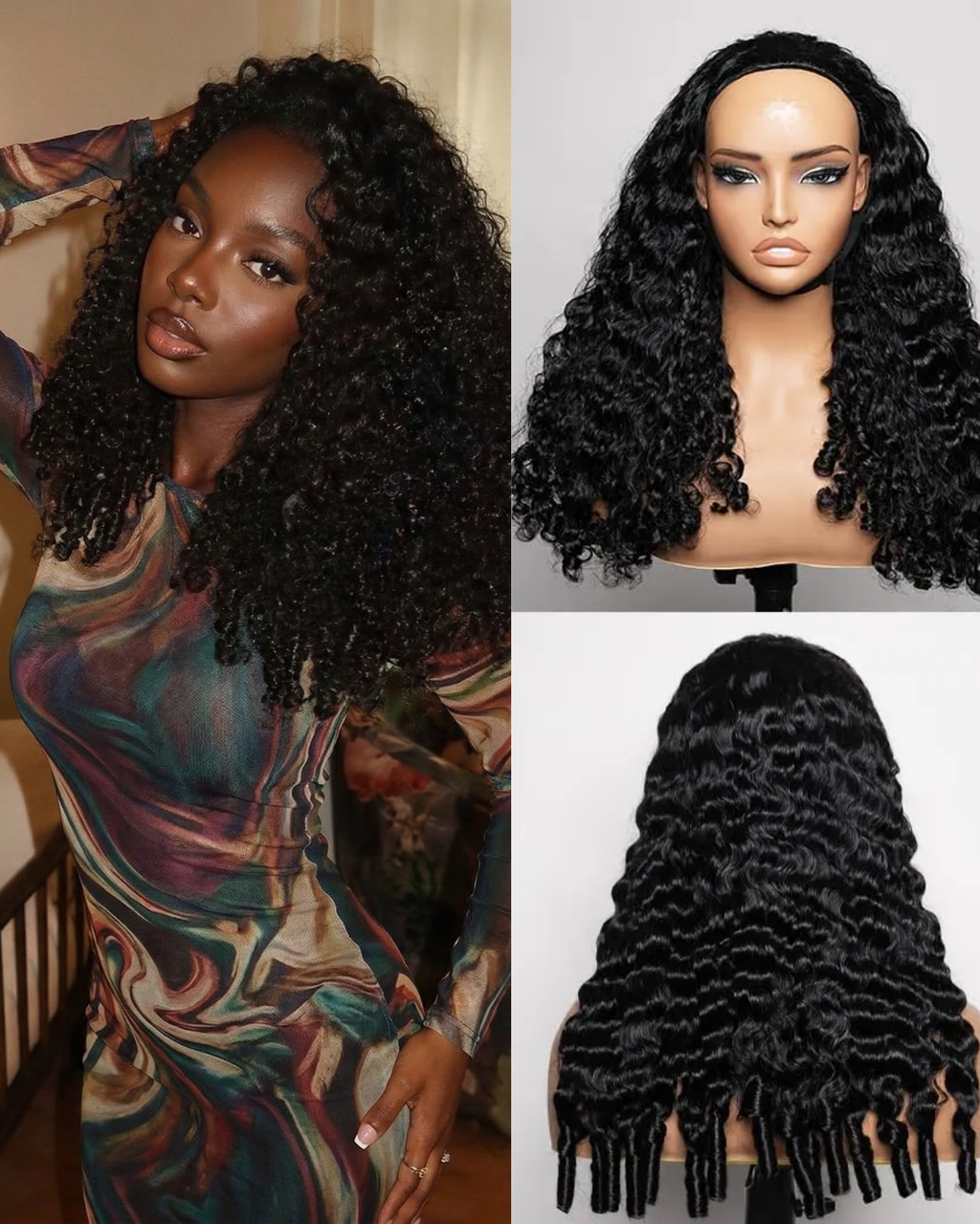 BURMESE CURLS - PERRUQUE OUVERTE - VIRGIN